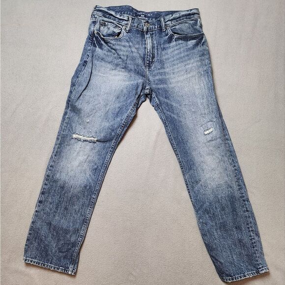 Men’s Banana Republic Slim Fit Straight Leg Vintage Jean Denim Sz 34 - Picture 1 of 16